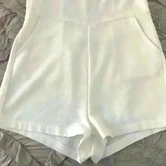 MINKPINK White Romper with Lace Detail - Picture 4 of 10